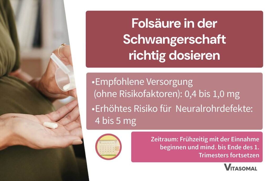 Folsäure in der Schwangerschaft richtig dosieren
